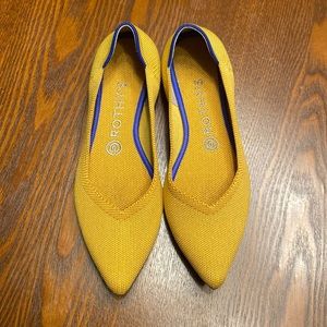 Authentic Rothy's The Point Flat Marigold Yellow